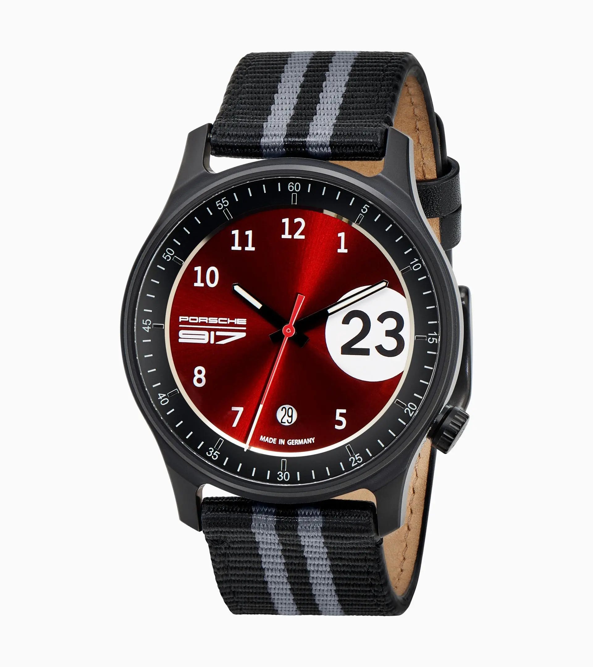 Porsche Sports wristwatch / Pure Watch 917 Salzburg black / red  WAP0700030M917 WAP0700030M917